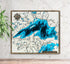 Lake Superior 3D wooden map with layered topographic design.